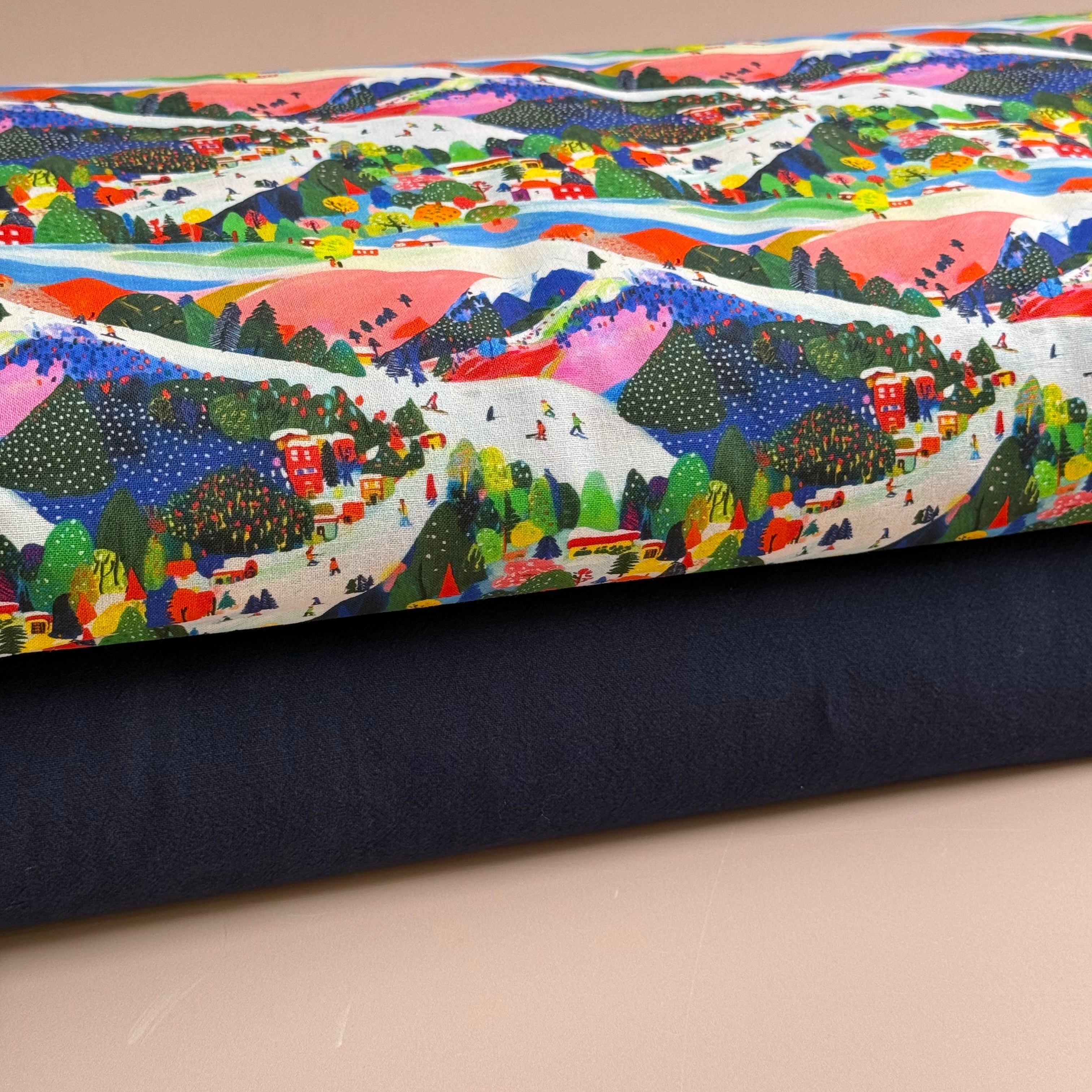 Vintage Washed Cotton in Navy