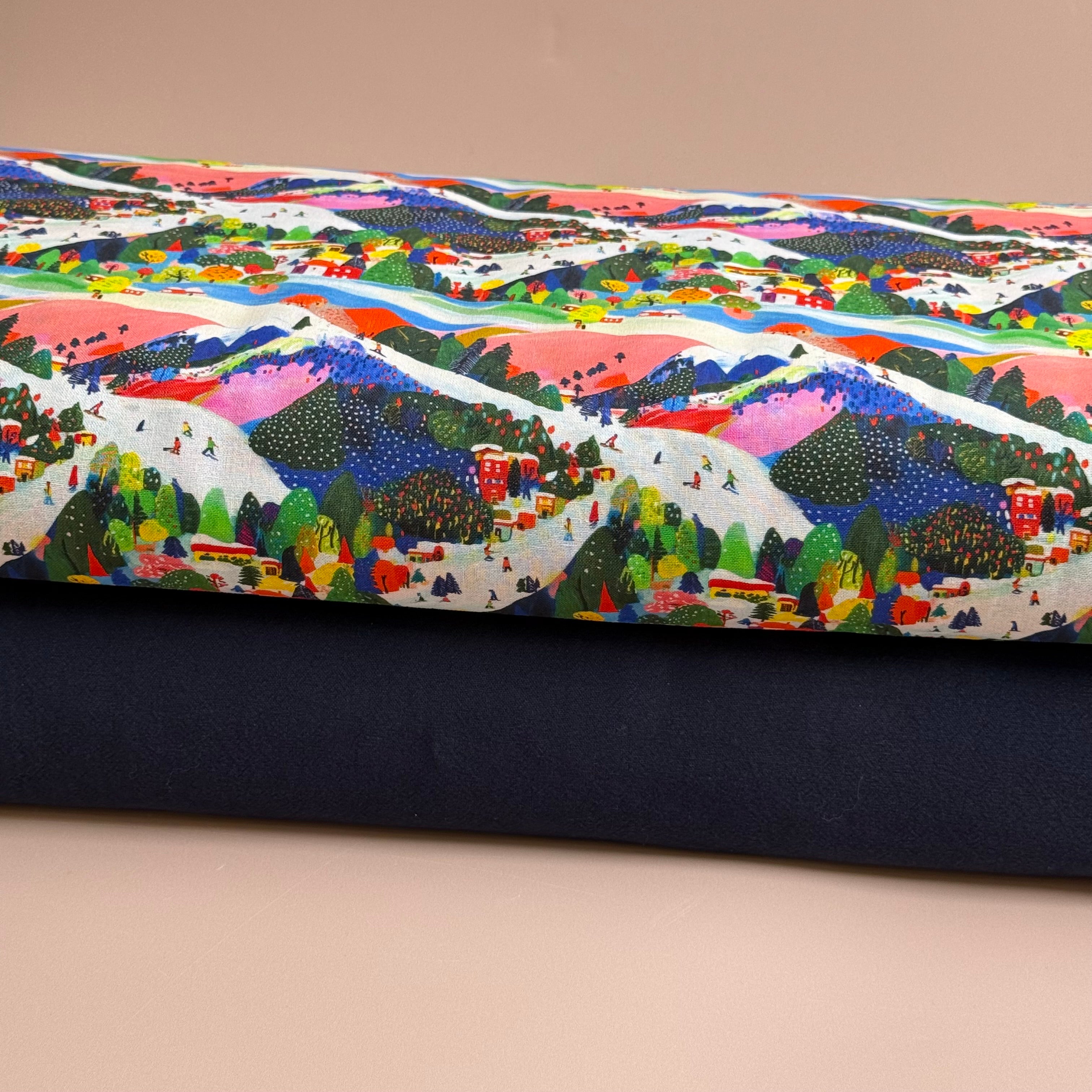 Vintage Washed Cotton in Navy
