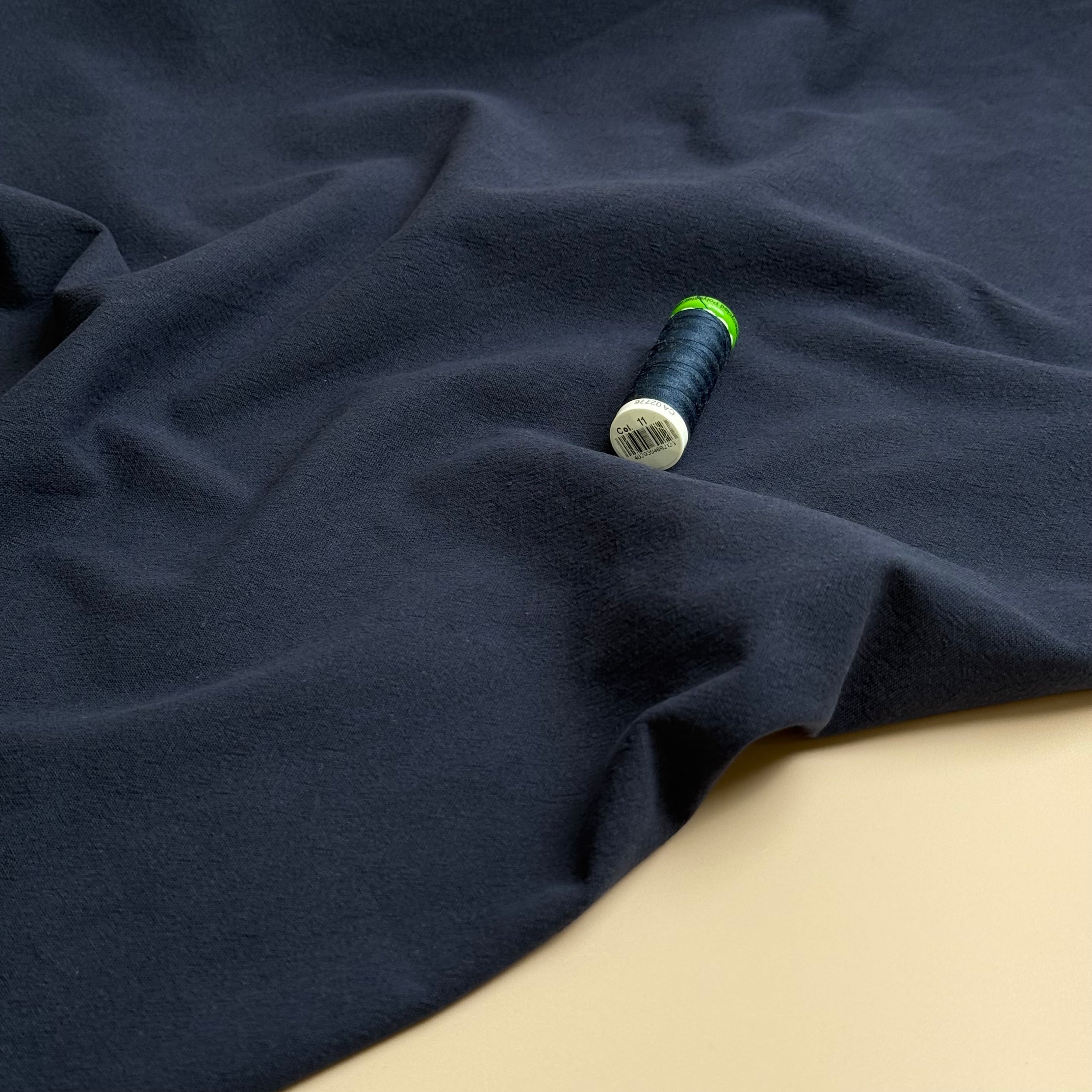 Vintage Washed Cotton in Dark Navy