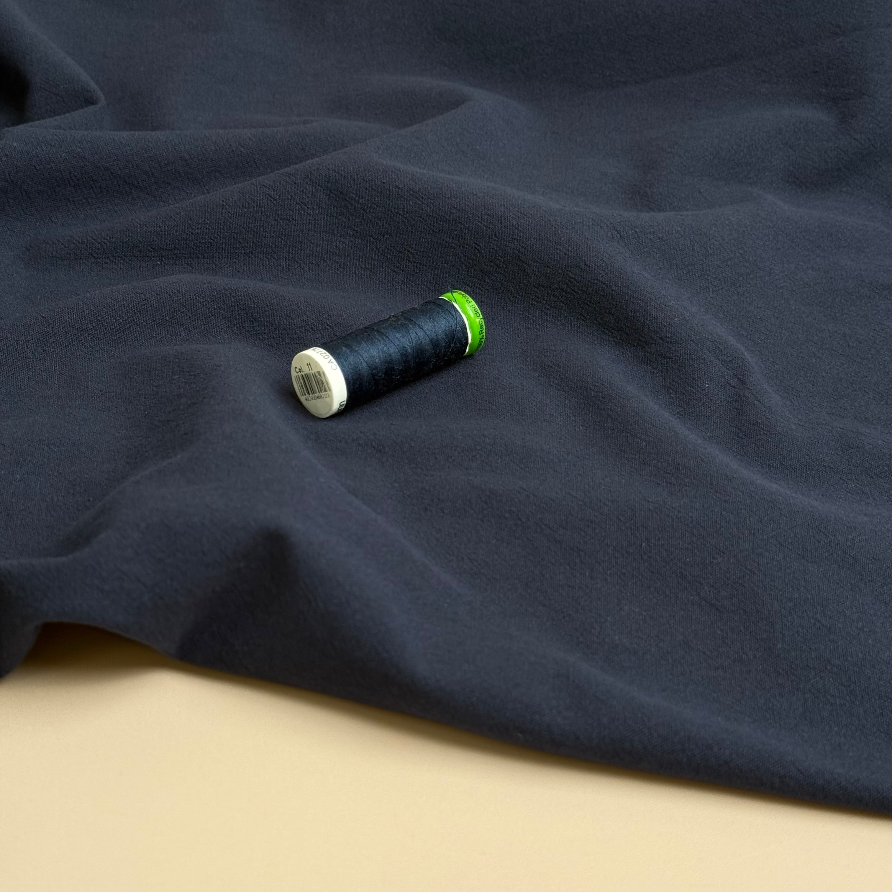 Vintage Washed Cotton in Dark Navy