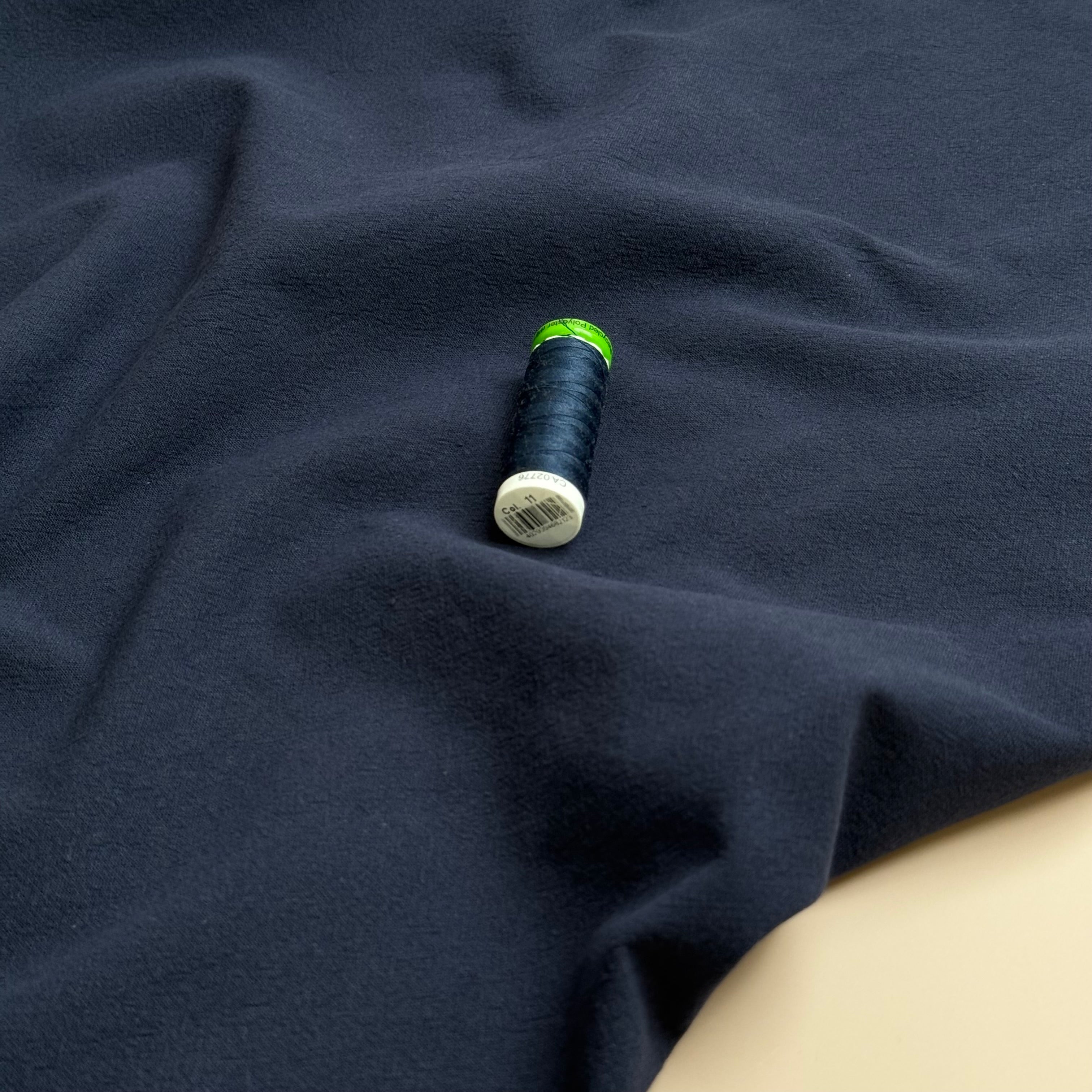 Vintage Washed Cotton in Dark Navy