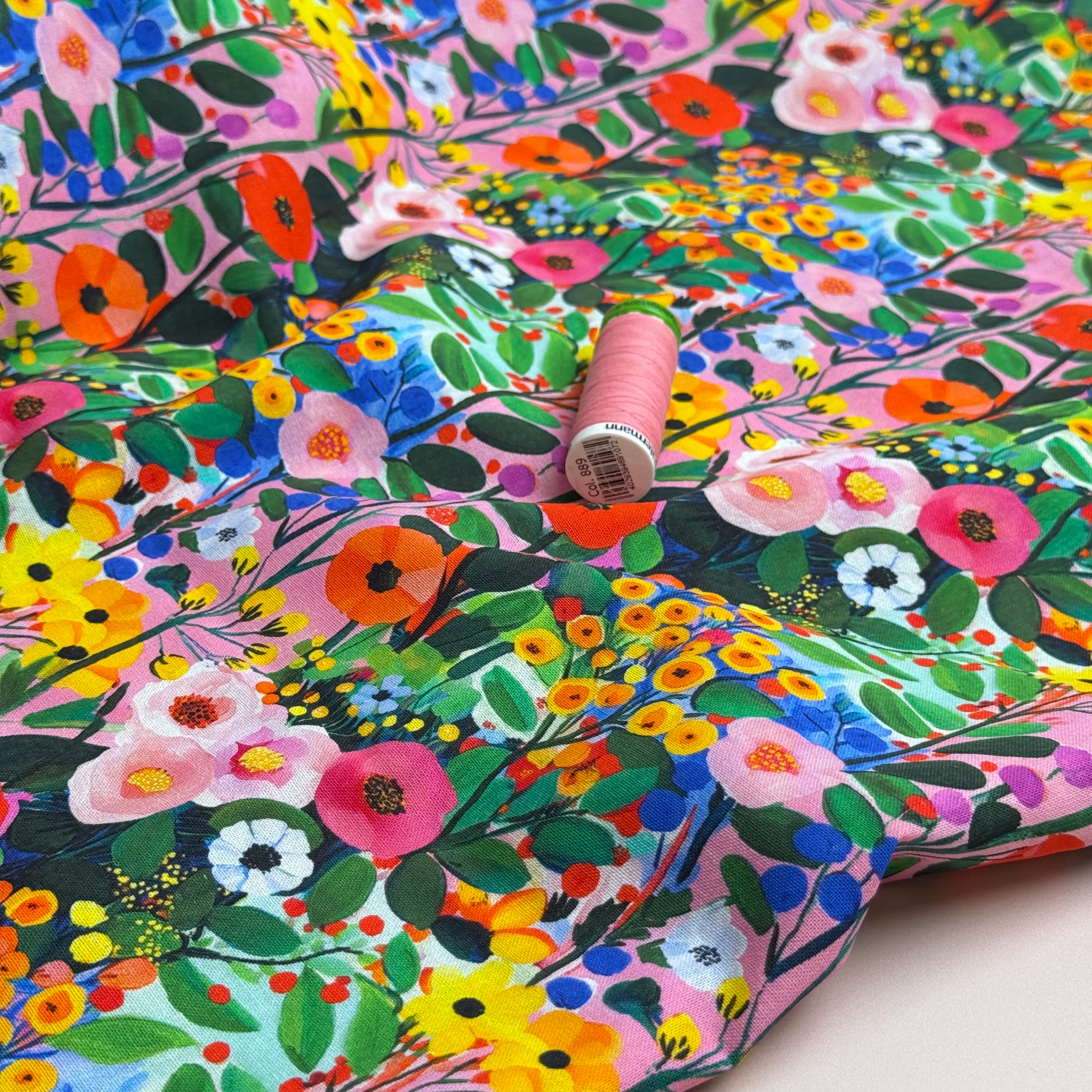 Garden Party Soft Cotton Poplin Fabric