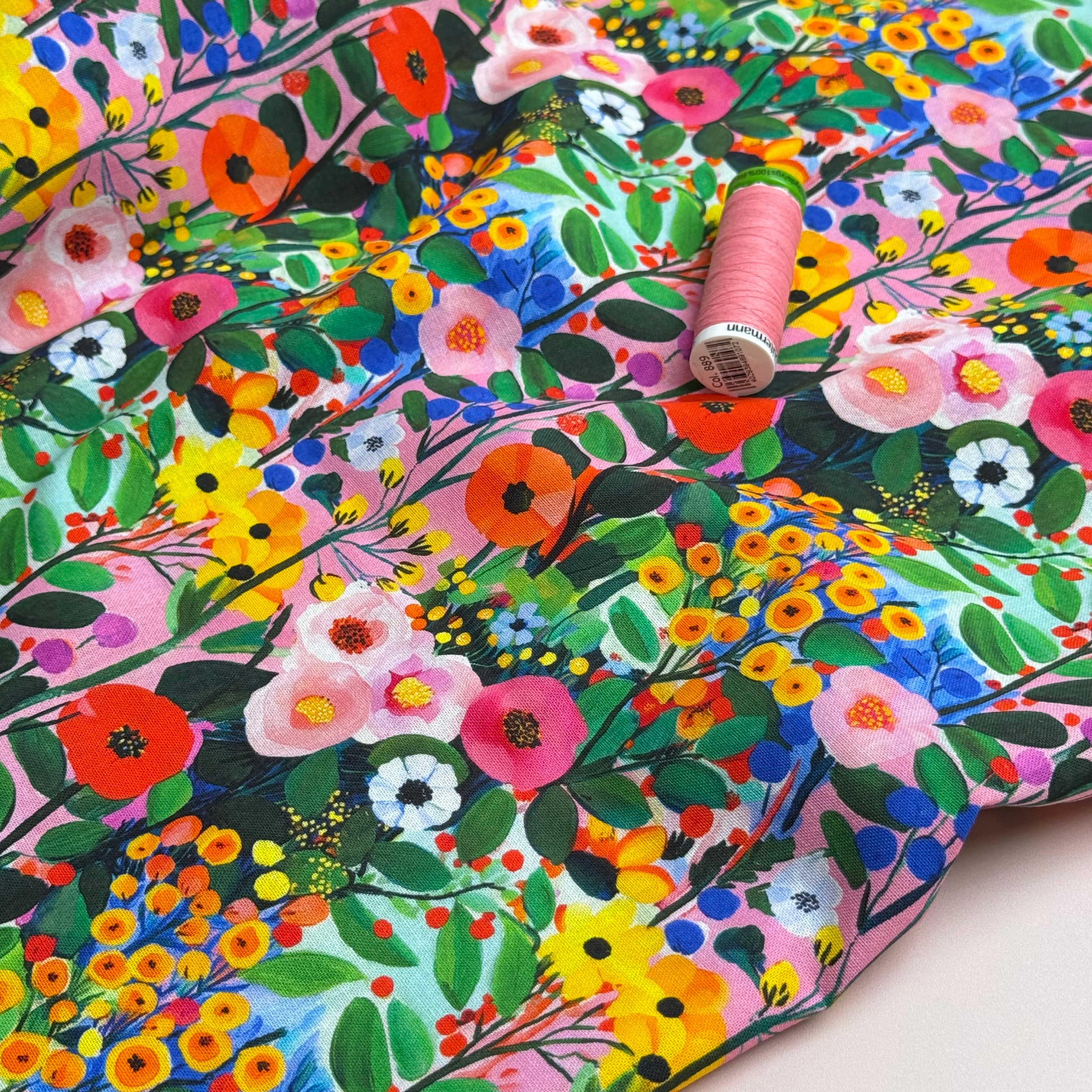 Garden Party Soft Cotton Poplin Fabric
