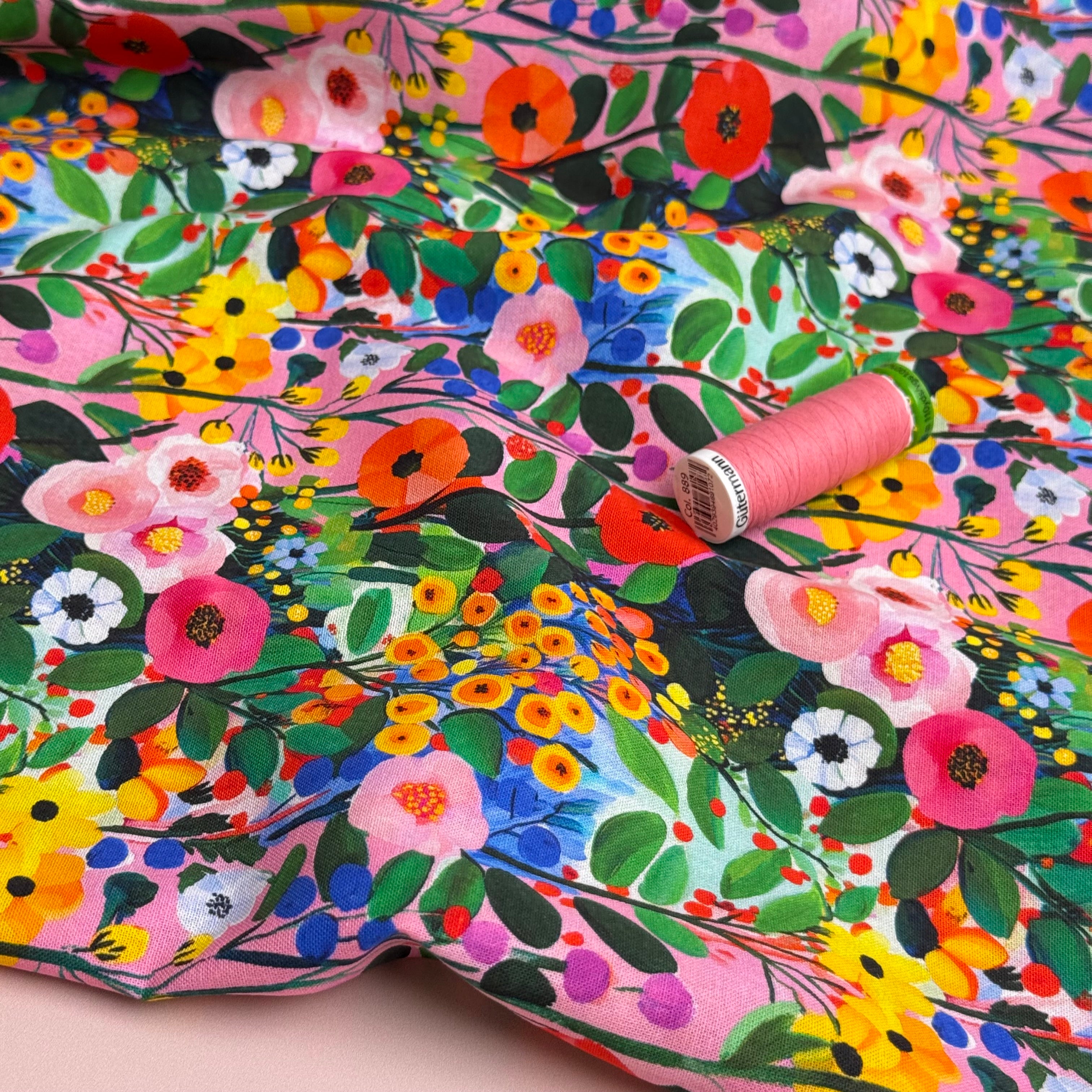 Garden Party Soft Cotton Poplin Fabric
