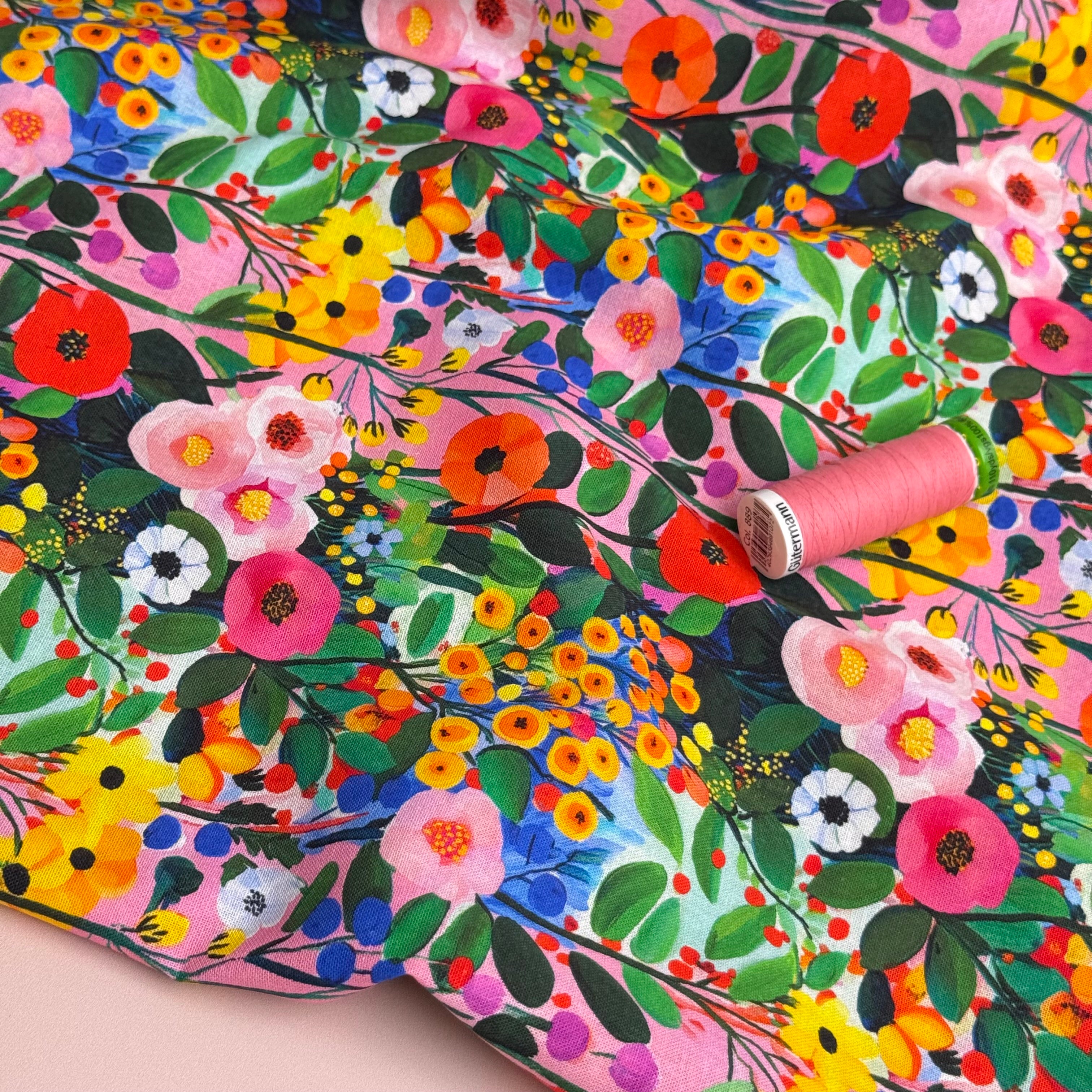 Garden Party Soft Cotton Poplin Fabric