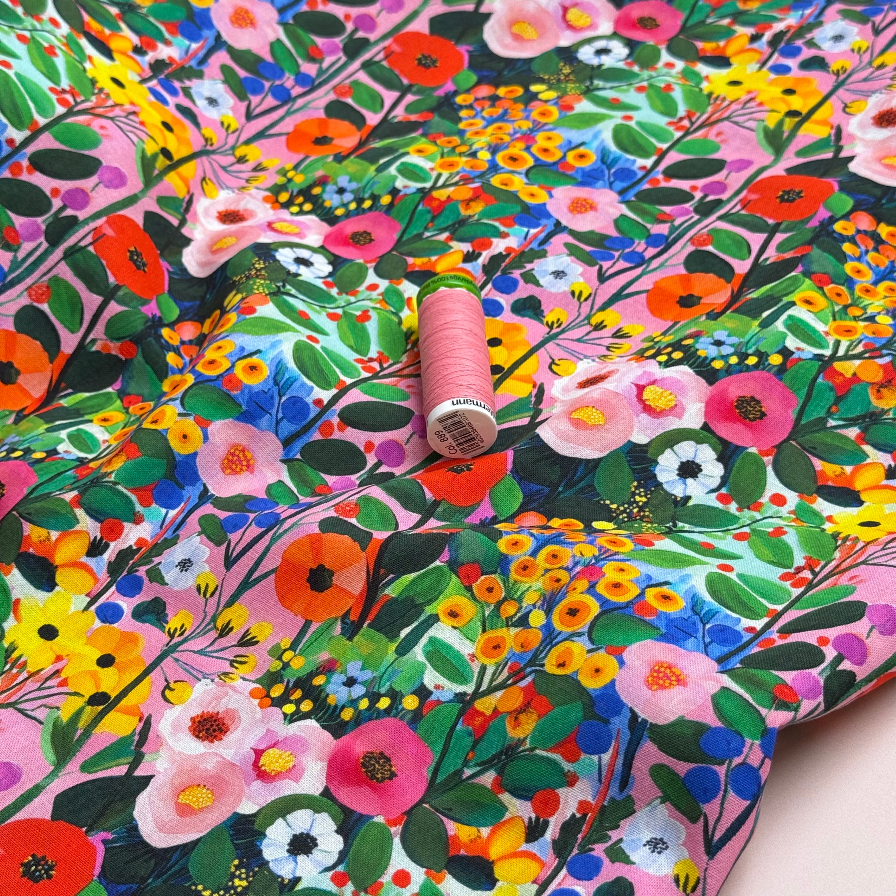 Garden Party Soft Cotton Poplin Fabric