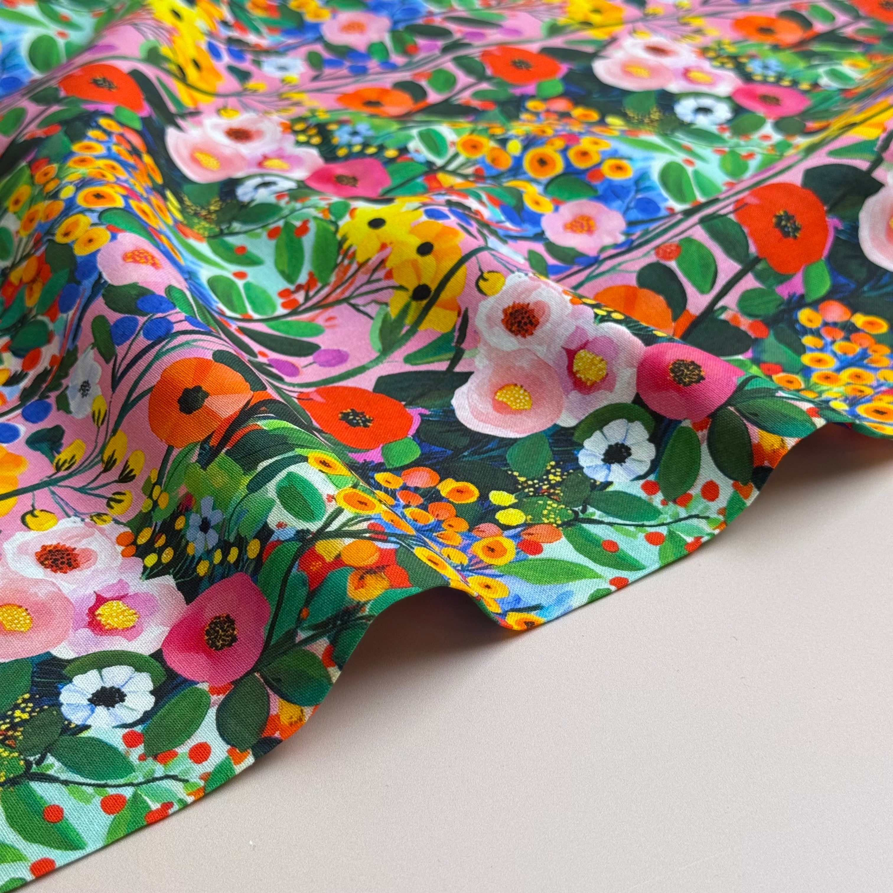 Garden Party Soft Cotton Poplin Fabric