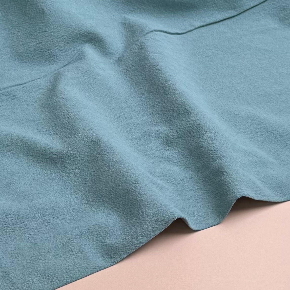 Vintage Washed Cotton in Aqua