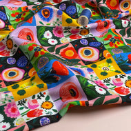 Floral Scrapbook Cotton Needlecord