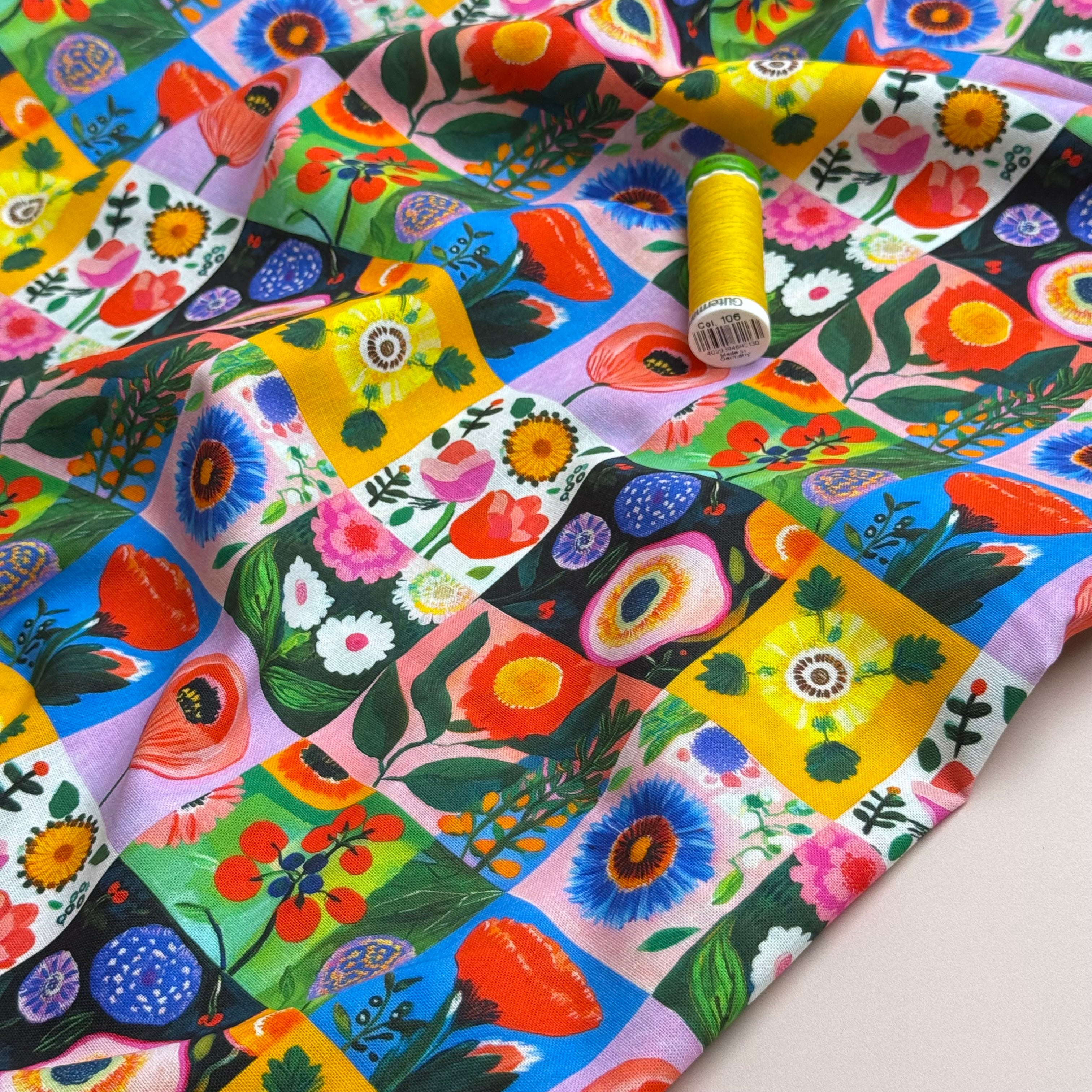 Floral Scrapbook Soft Cotton Poplin Fabric