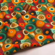 Bauhaus Circles Cotton Needlecord