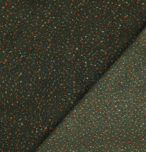 Speckles Forest Green Teddy Coating Fabric