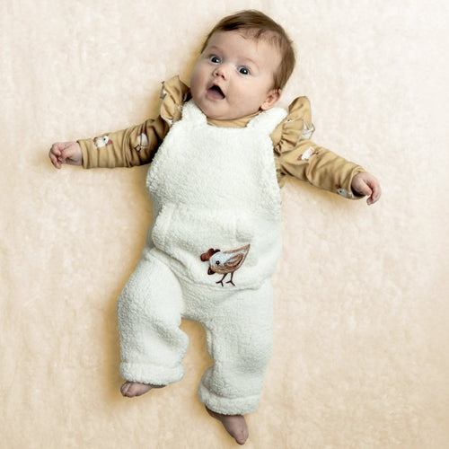 Soft Curly Fur Fabric in Off-White