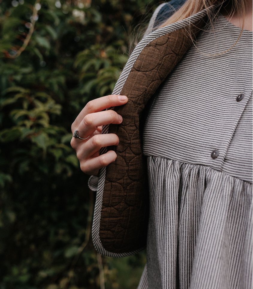 Sewing Kit - Biquette Reversible Vest in Quilted Circle Jacquard Fabric