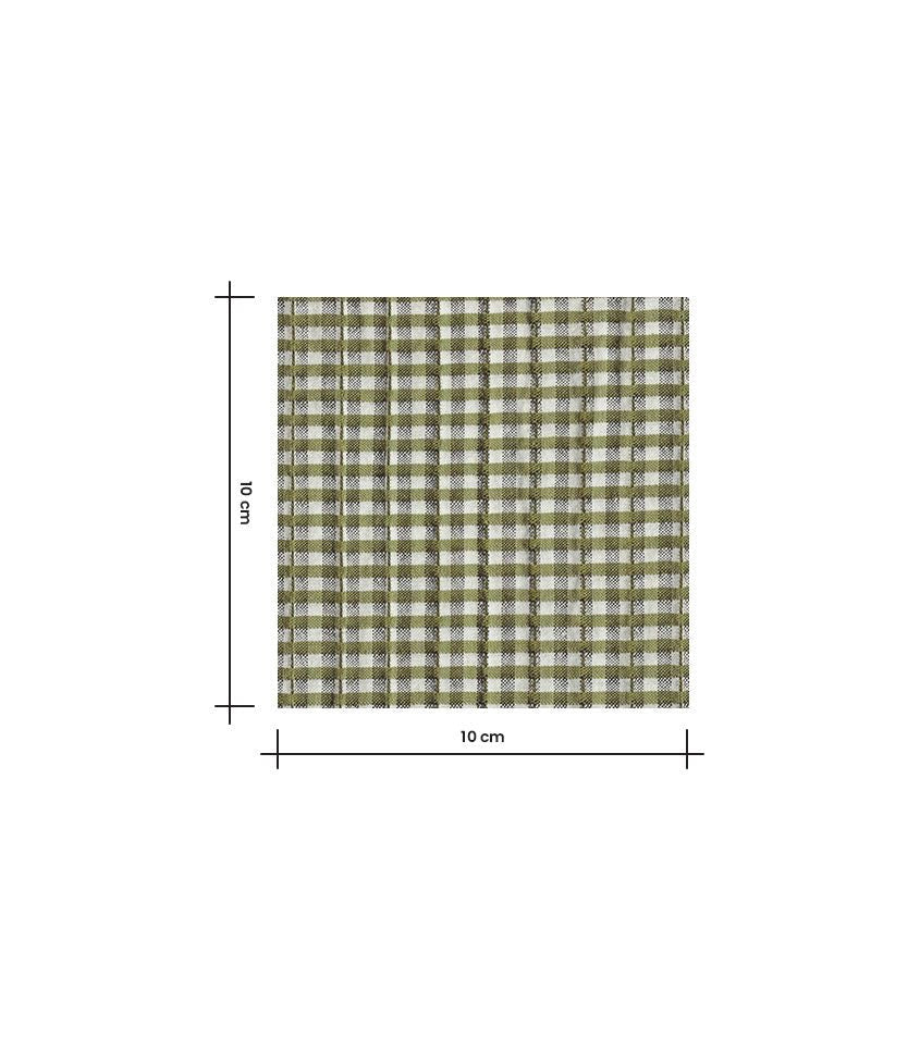 Sewing Kit - Biquette Reversible Vest in Quilted Kiwi Gingham Jacquard Fabric