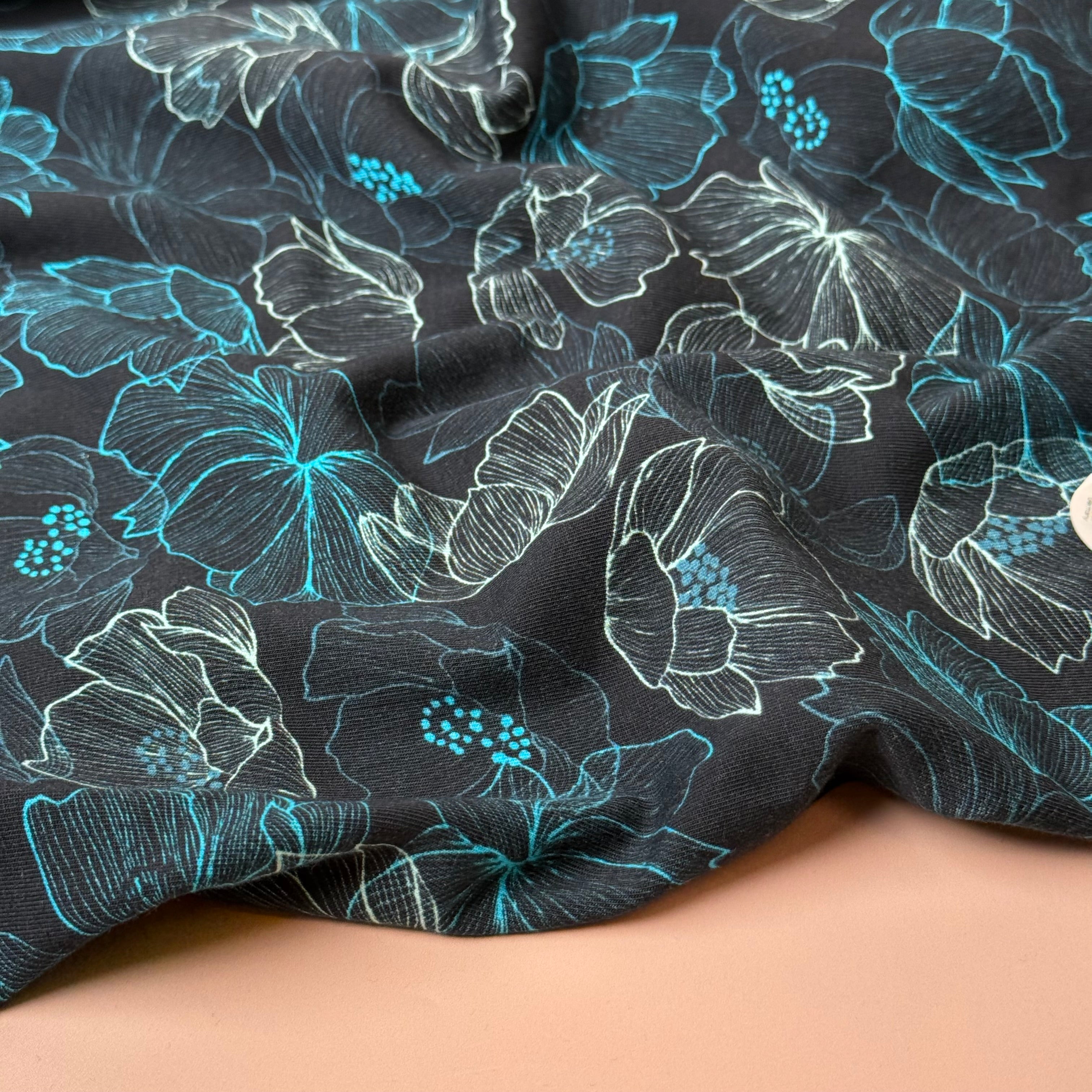 Danish Design - Glowing Flowers Cotton Jersey