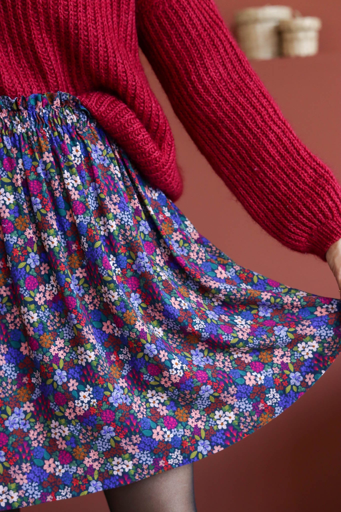 REMNANT 0.32 metre - Lise Tailor - Enchanted Viscose Fabric