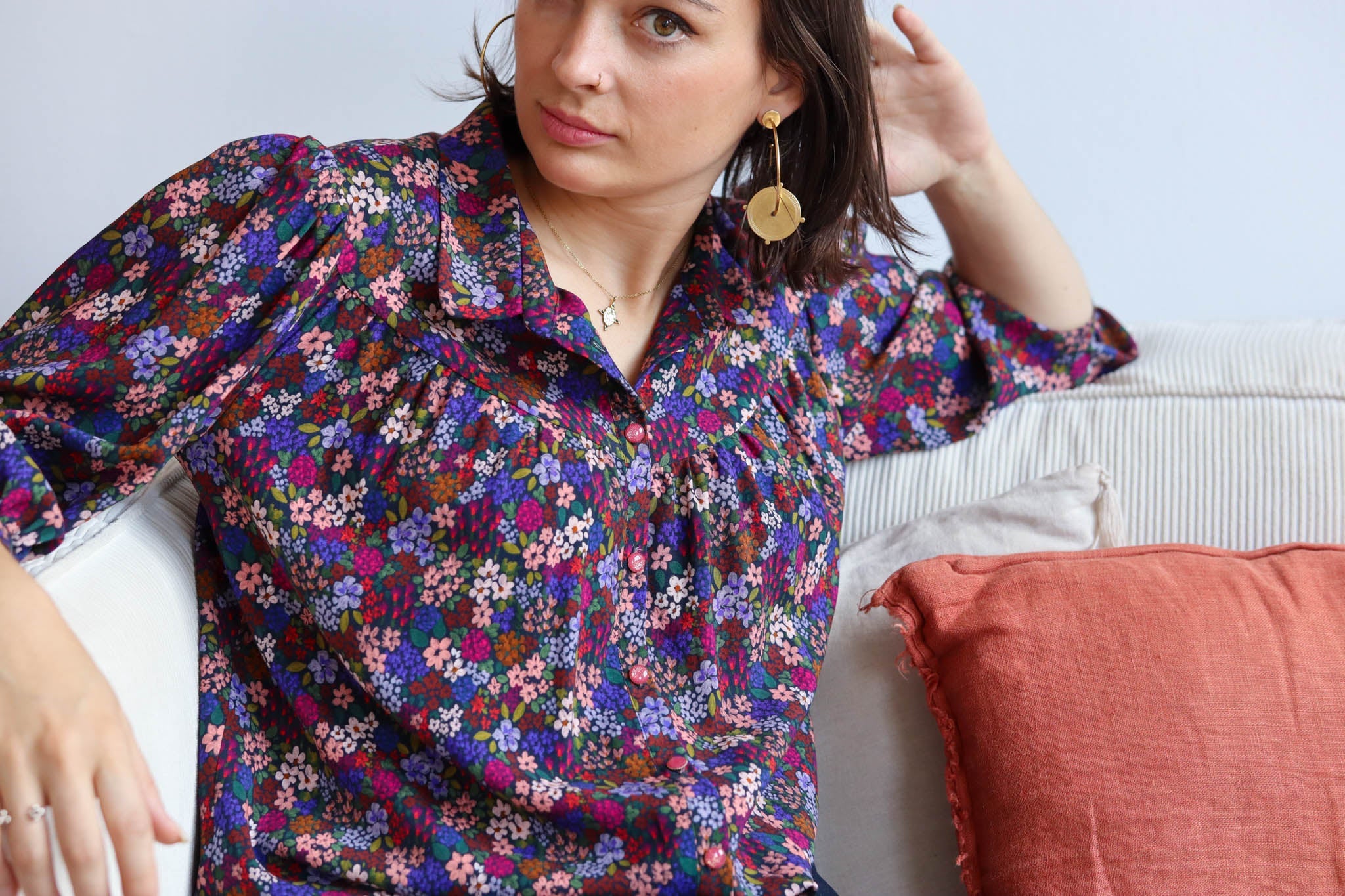 REMNANT 0.32 metre - Lise Tailor - Enchanted Viscose Fabric