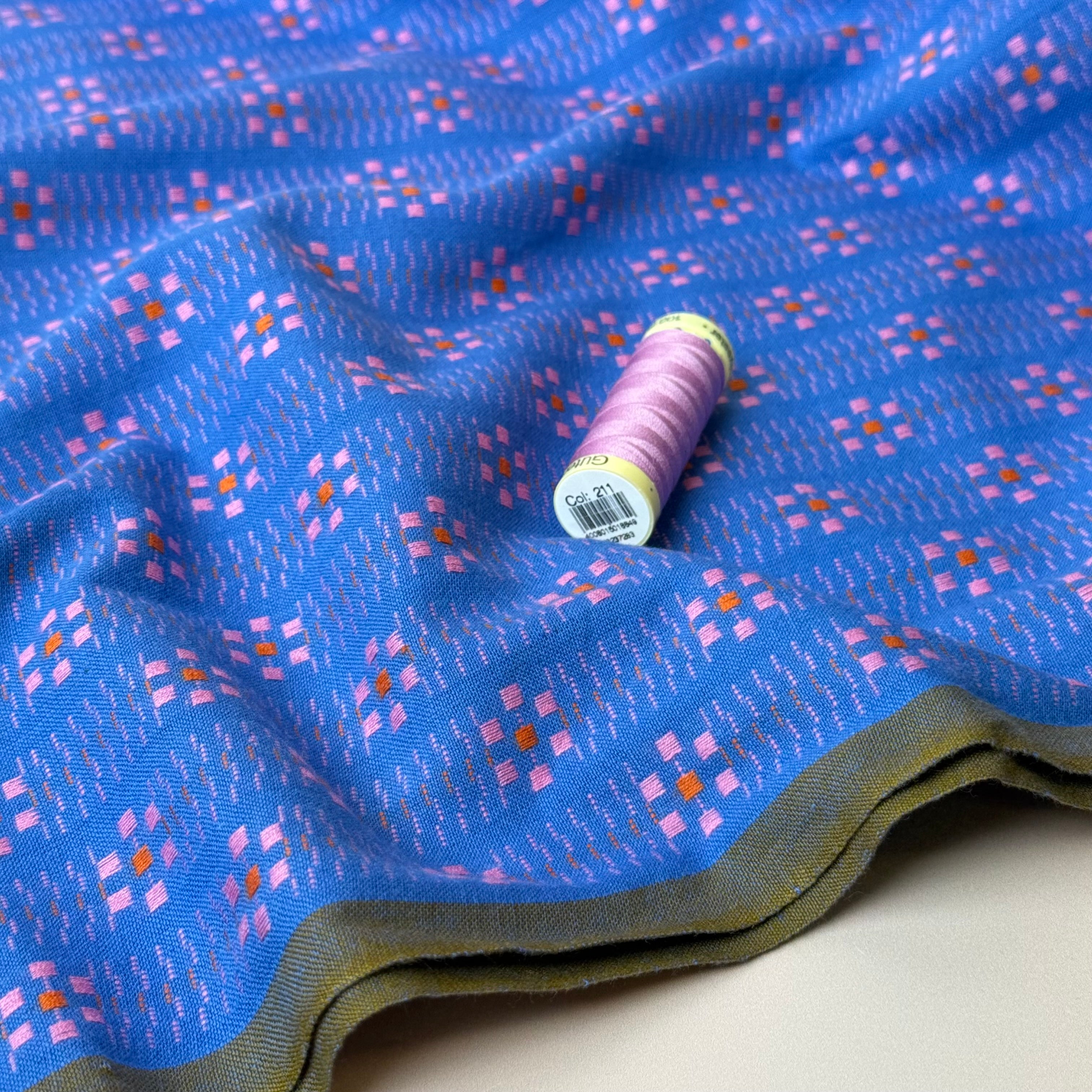 Fableism Supply Co - Cobalt Daisy Yarn Dyed Cotton from Swedish Holidays