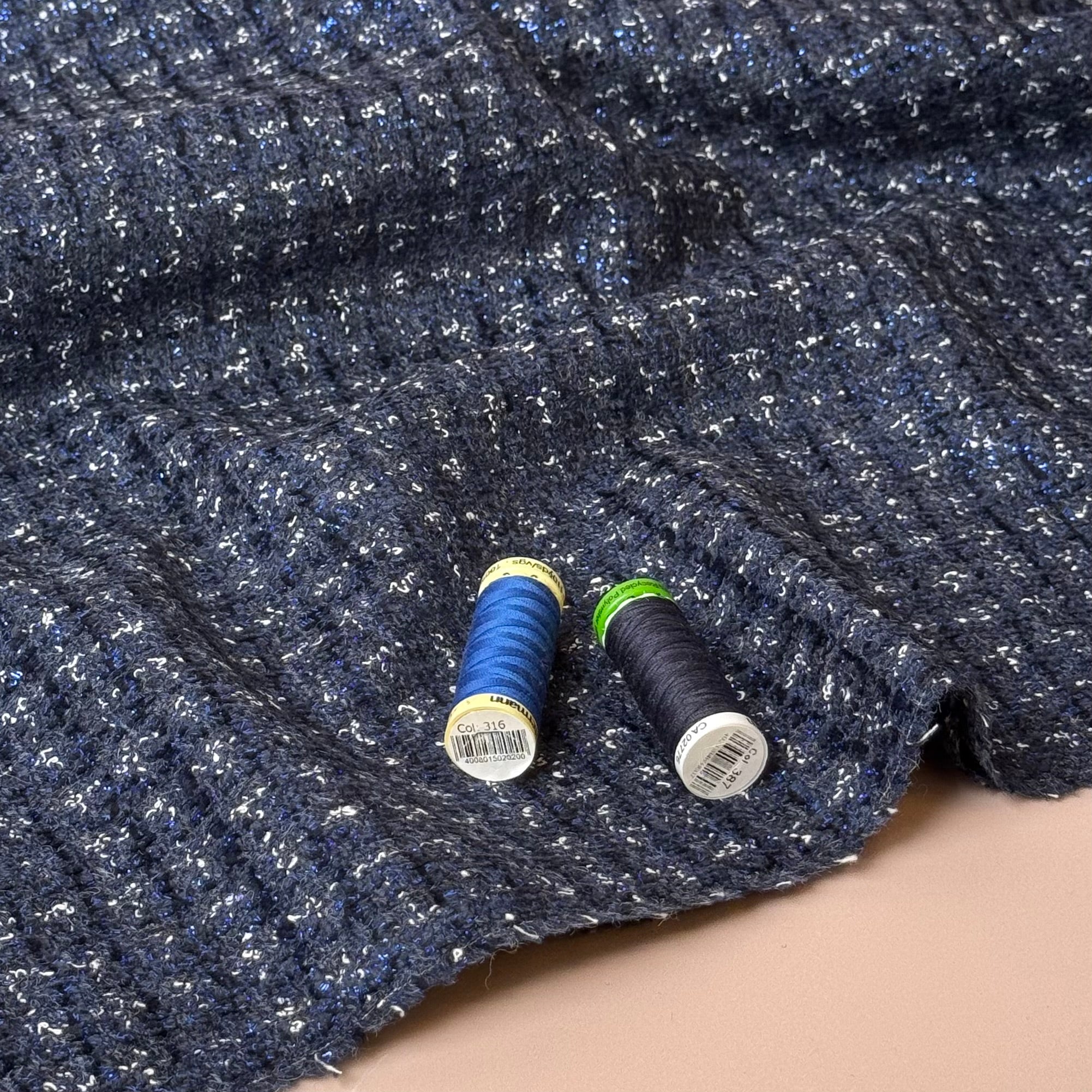 REMNANT Deadstock - Ab Moon Wool Boucle Tweed - Multiple colours and pieces - please select