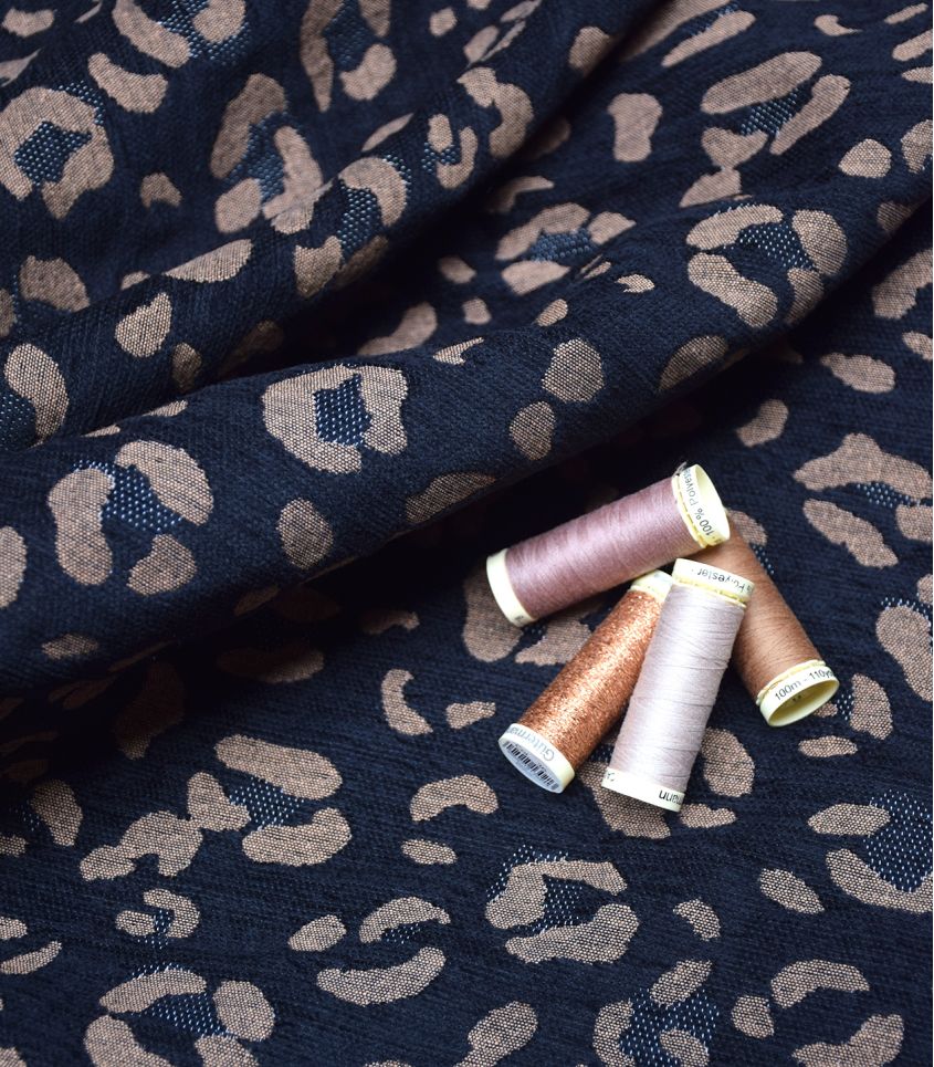 Cousette - Fawn Velvet Jacquard Fabric