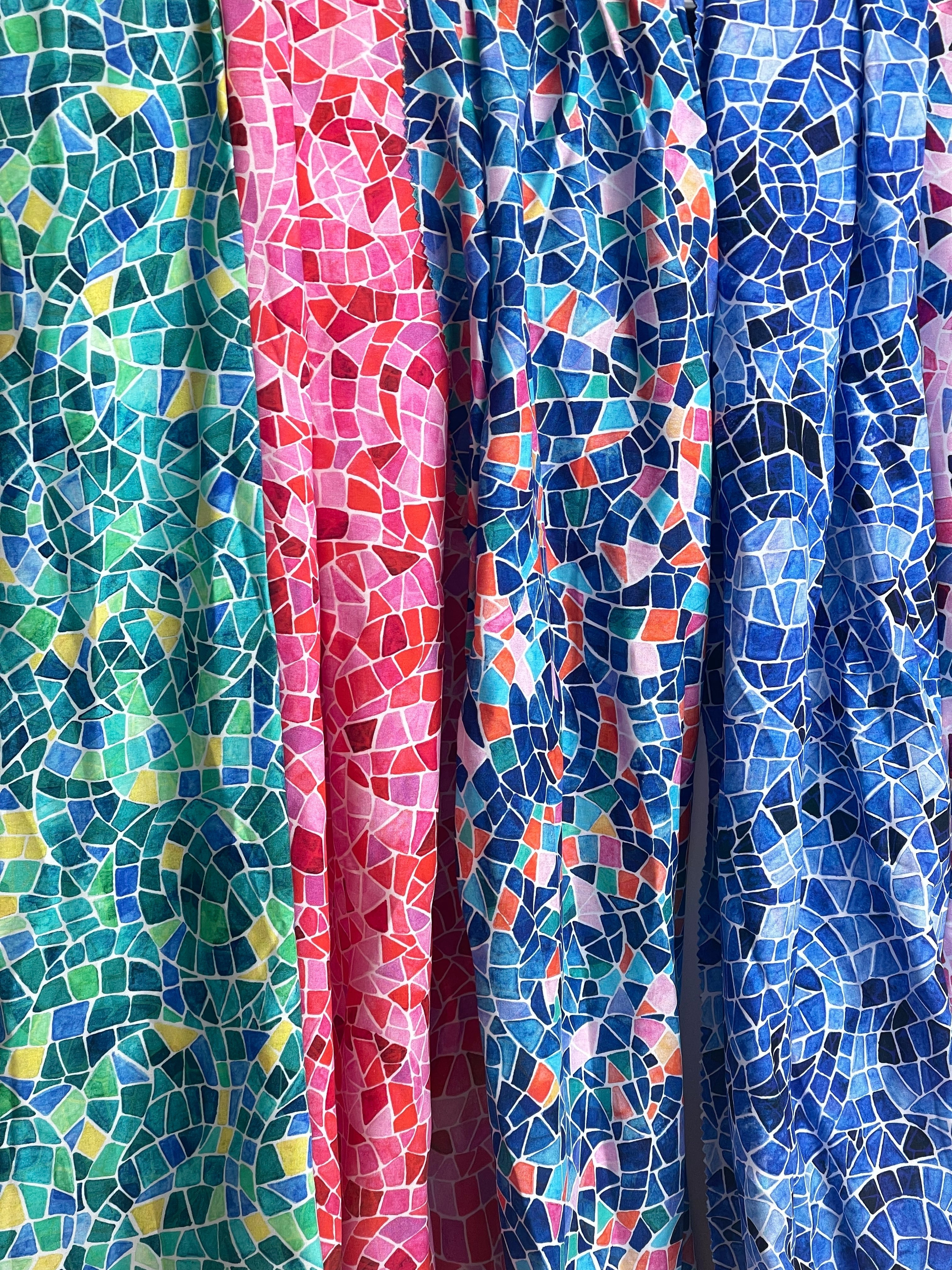Sewing Kit - Lyra Shirt Dress in Mosaics Viscose (Multiple Colours)