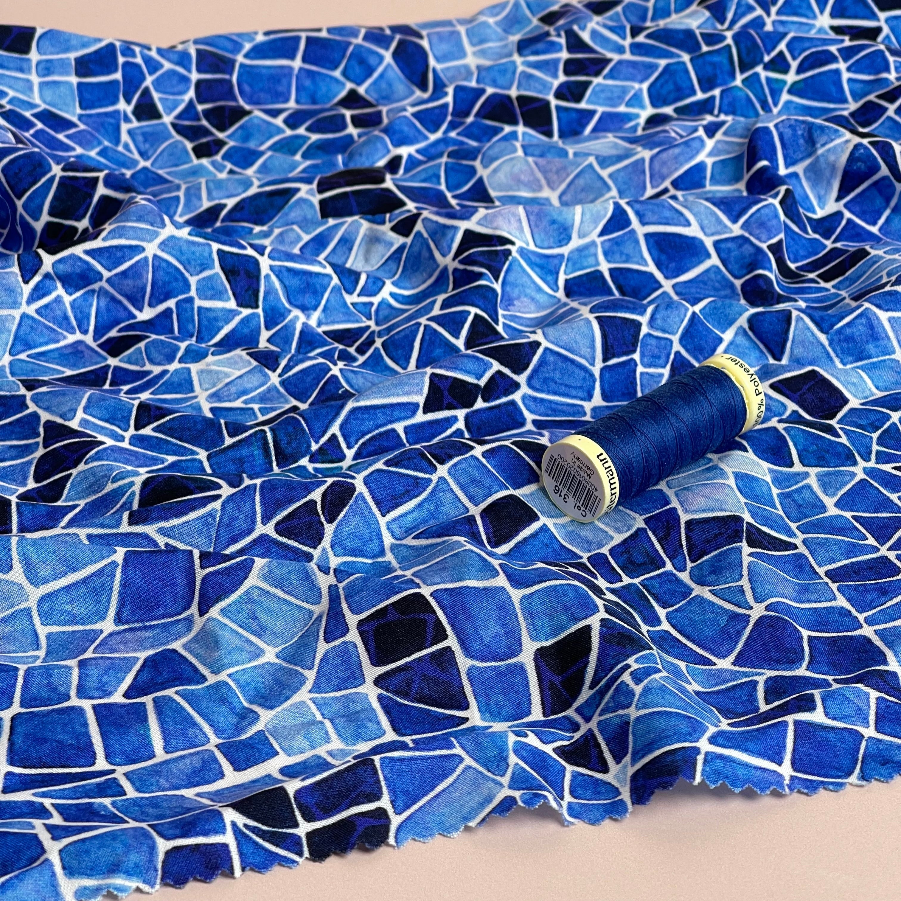 Sewing Kit - Lyra Shirt Dress in Mosaics Viscose (Multiple Colours)