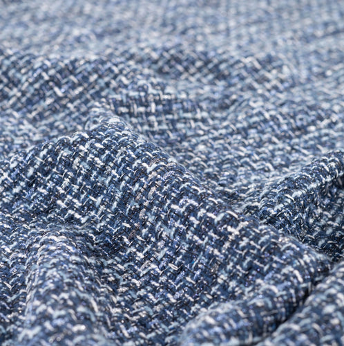 Denim Blue Chanel Boucle Fabric