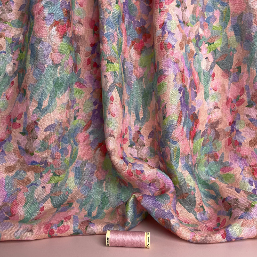 Sewing Kit - Anthea Blouse in Lupine Petals Pure Linen & M&M Ginghams (multiple colours)
