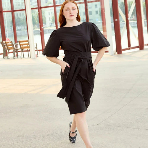 Atelier Jupe - Black Papertouch Organic Cotton