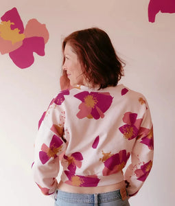 Églantine & Zoé - Anemone Nude Organic Cotton Brushed Sweat-shirting