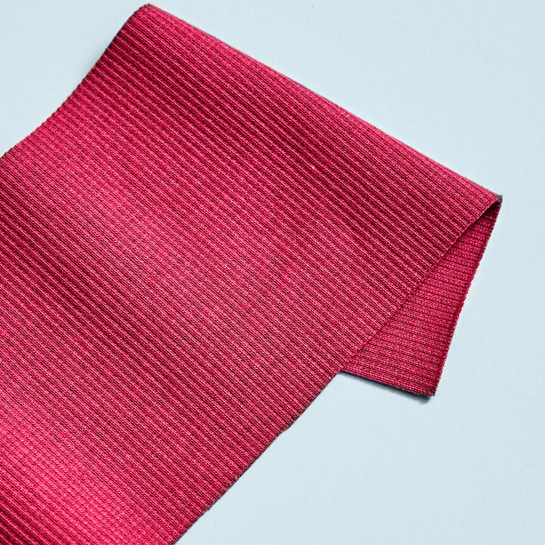 Mind The MAKER - Organic 2x1 Rib Knit Crimson