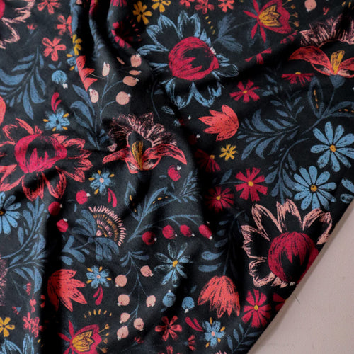 Lise Tailor - The Midnight Garden (Matrioshka) Viscose Jersey Fabric