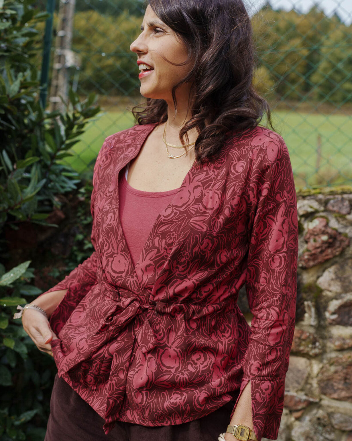 Sewing Kit - Liv Blouse in Anemone or Charm Viscose Fabric