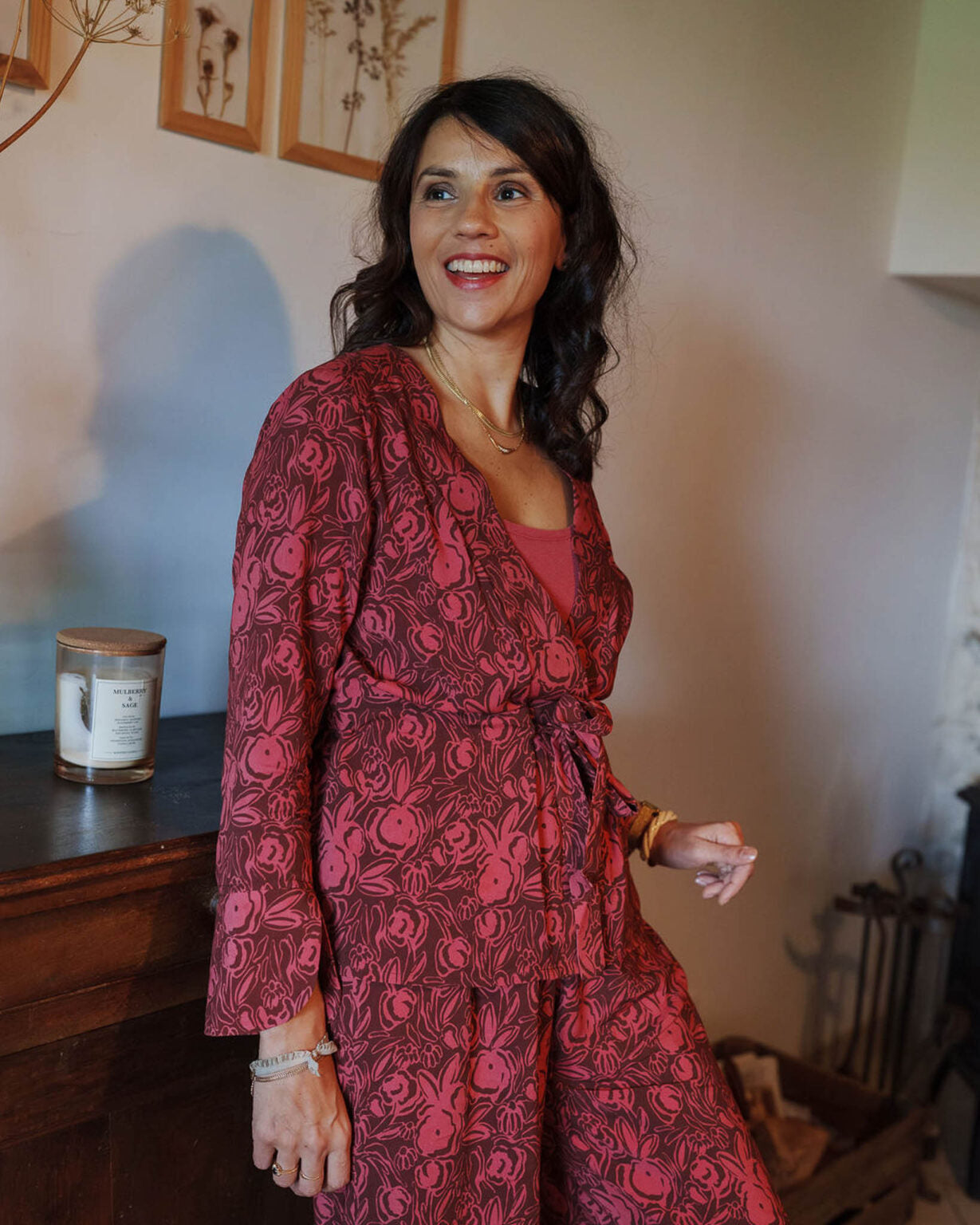 Sewing Kit - Liv Blouse in Anemone or Charm Viscose Fabric