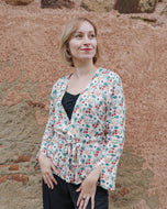 Sewing Kit - Liv Blouse in Anemone or Charm Viscose Fabric