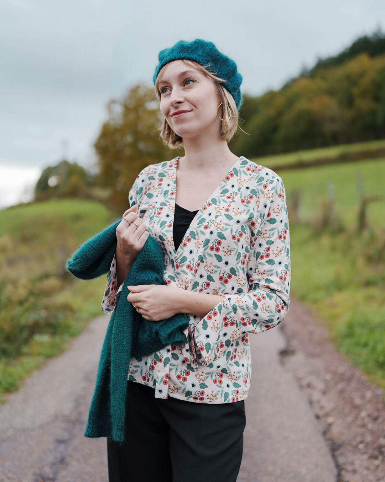 Lise Tailor - Anemone Viscose Fabric with LENZING™ ECOVERO™ fibres