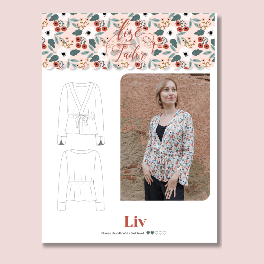 Sewing Kit - Liv Blouse in Anemone or Charm Viscose Fabric