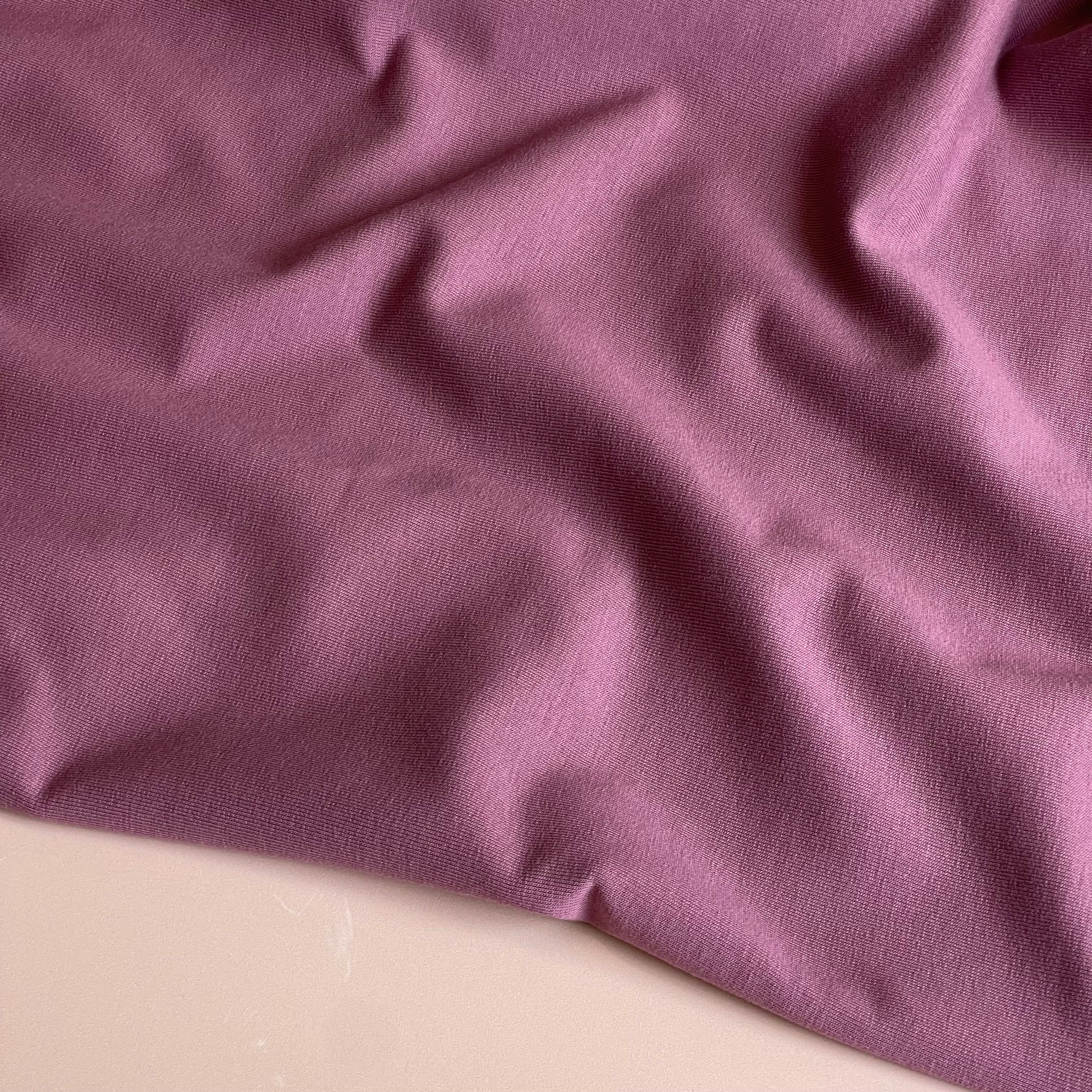 Looped Back French Terry in Mauve