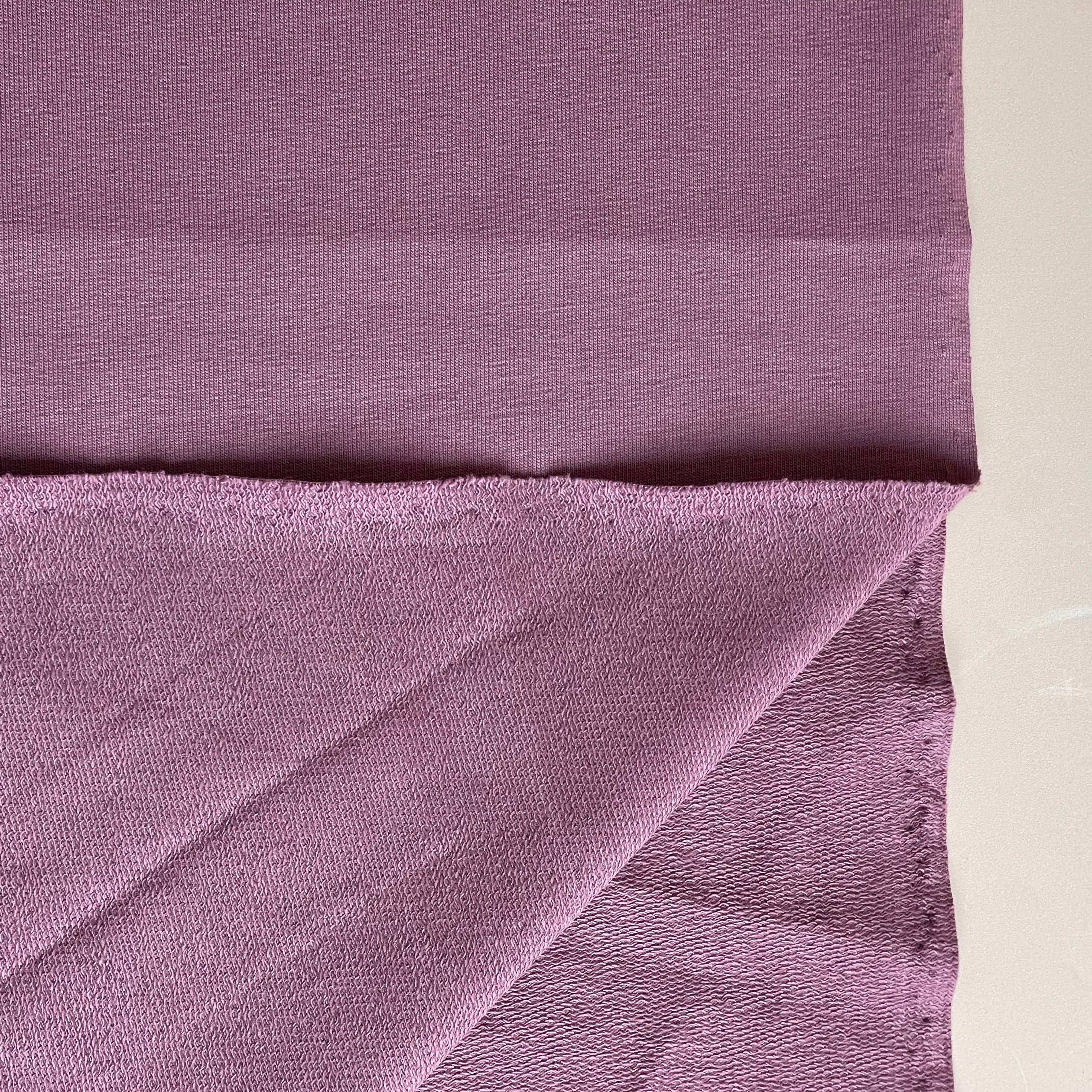 Mauve Tubular Cotton Cuff Ribbing Fabric