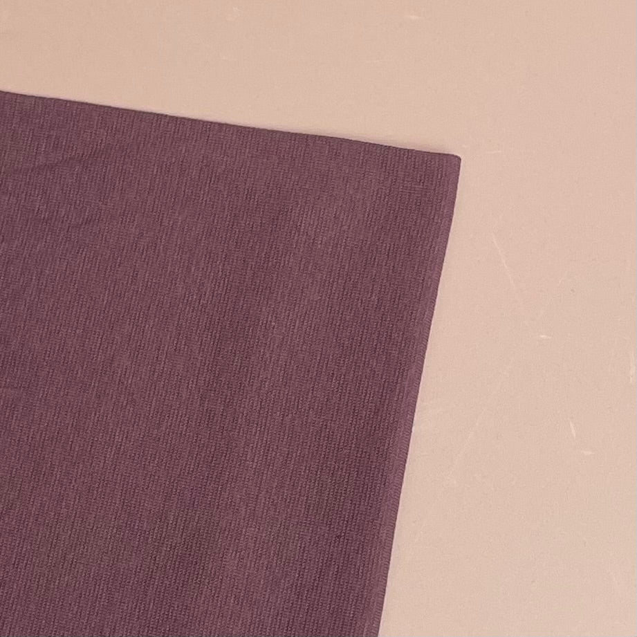 Mauve Tubular Cotton Cuff Ribbing Fabric