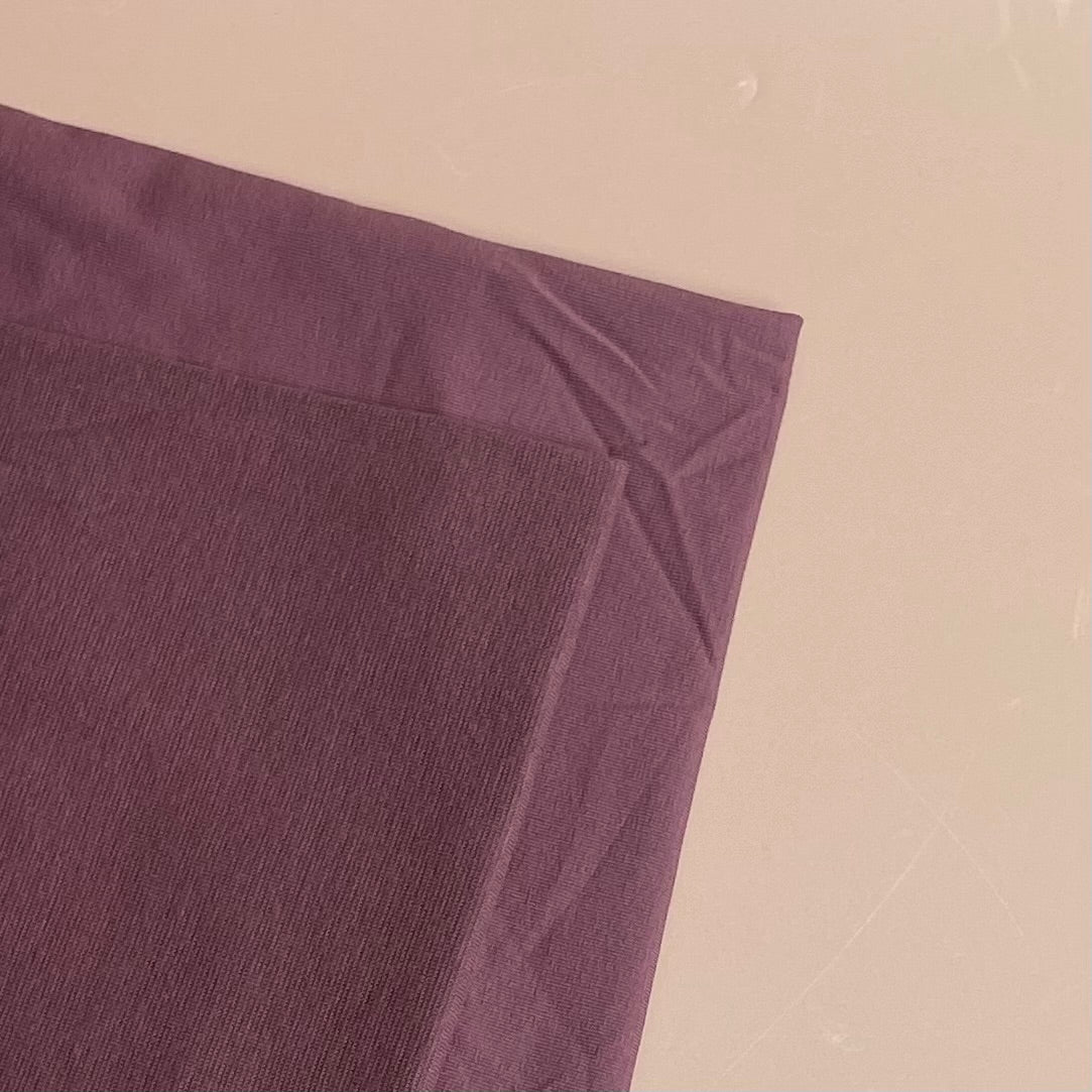 Mauve Tubular Cotton Cuff Ribbing Fabric