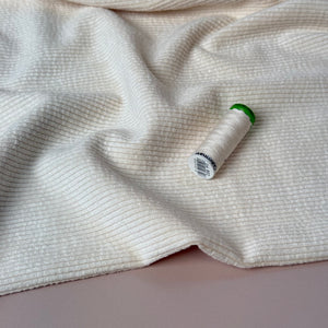 Washed Corduroy with Stretch in Creamy White