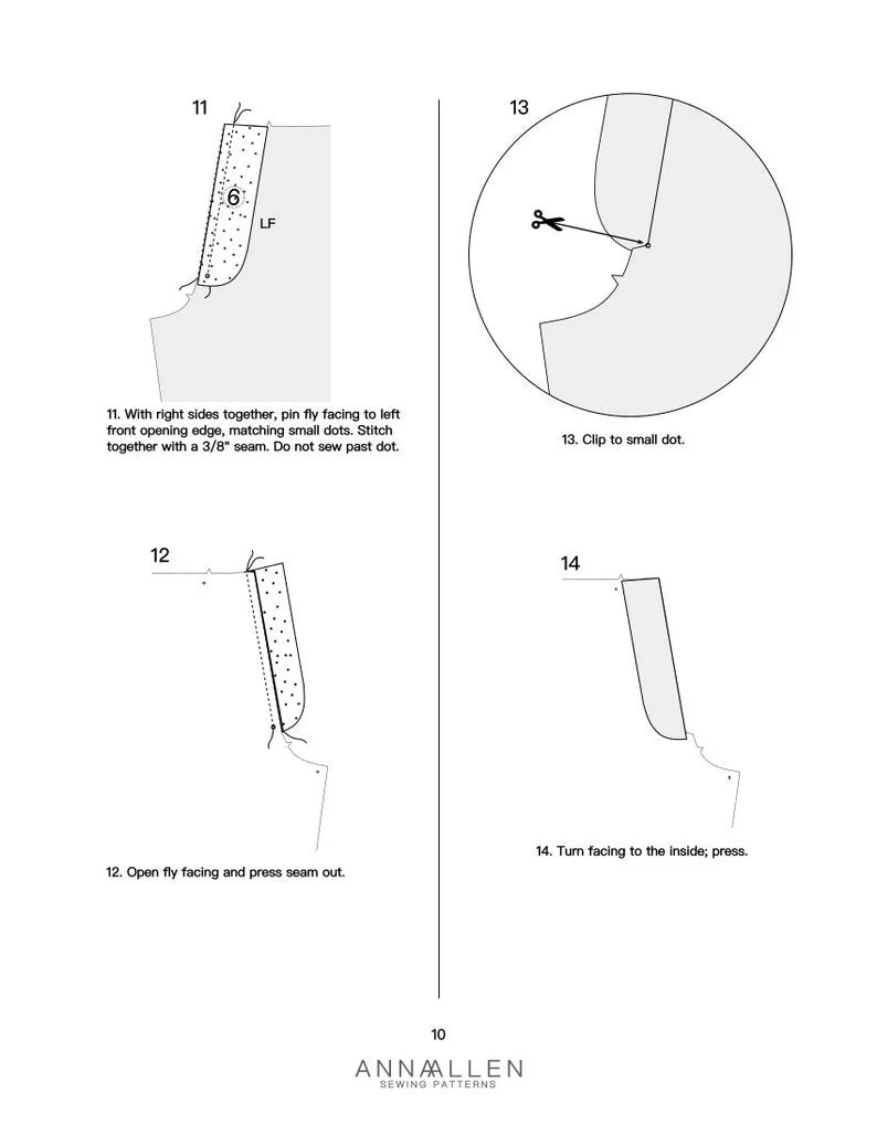Anna Allen - Persephone Trousers and Shorts Pattern