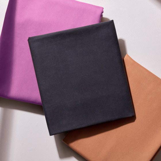 Atelier Brunette - Deep Charcoal Light Cotton Gabardine Fabric