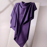REMNANT 0.47 Metre - Atelier Brunette - Majestic Purple Light Cotton Gabardine Fabric