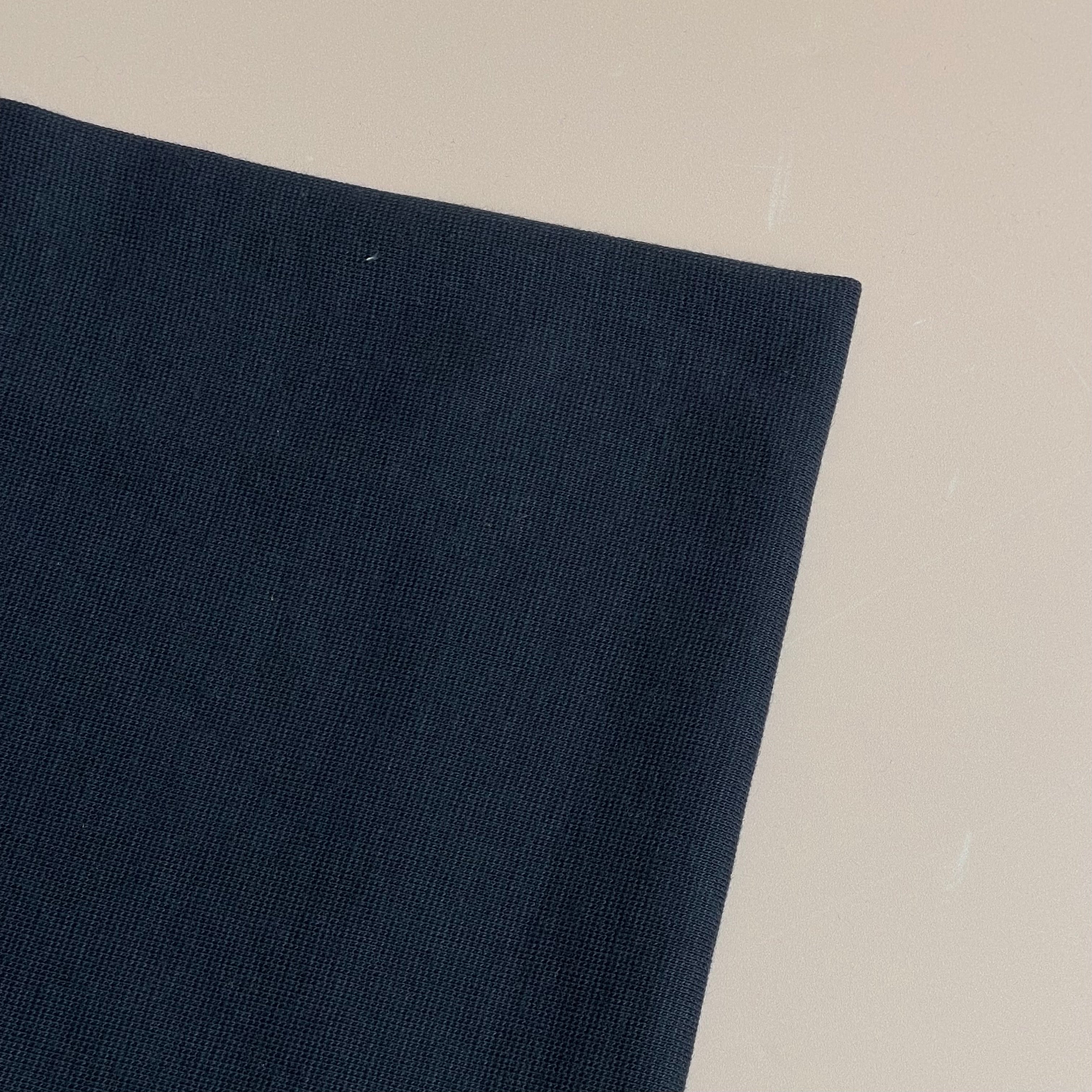 Navy Tubular Cotton Cuff Ribbing Fabric