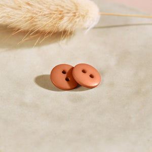 Atelier Brunette - Classic Matte Buttons - Pecan Pie 10mm