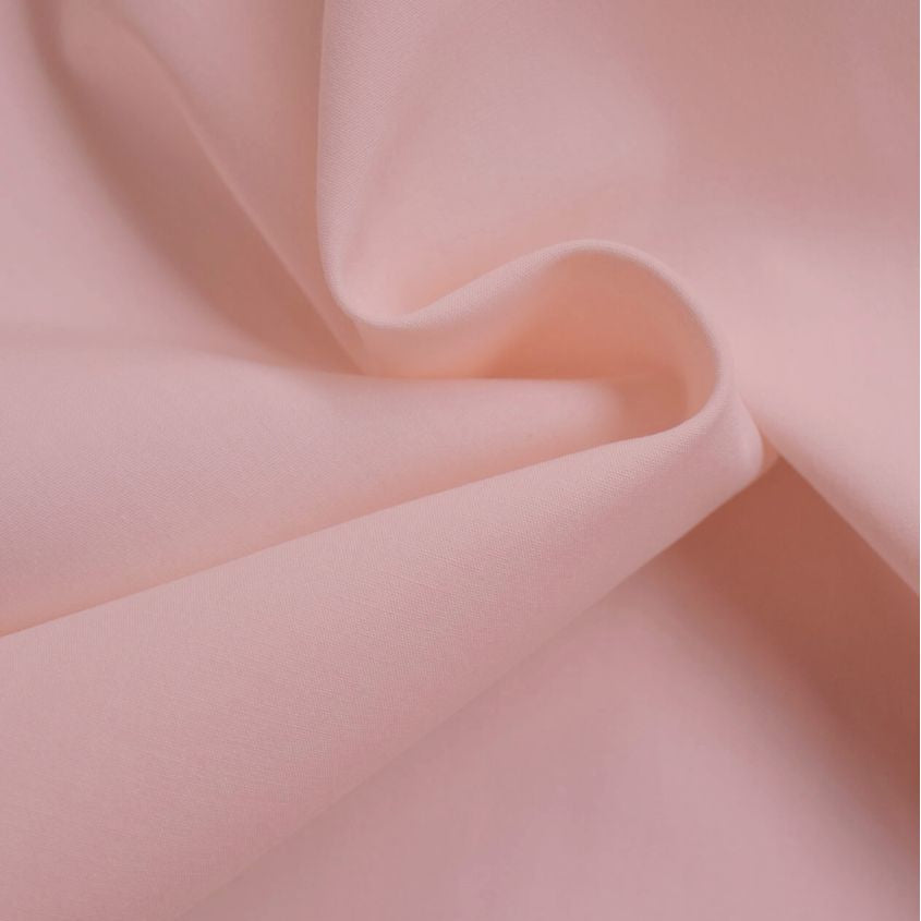 Cousette - Blush Plain Cotton Poplin Fabric