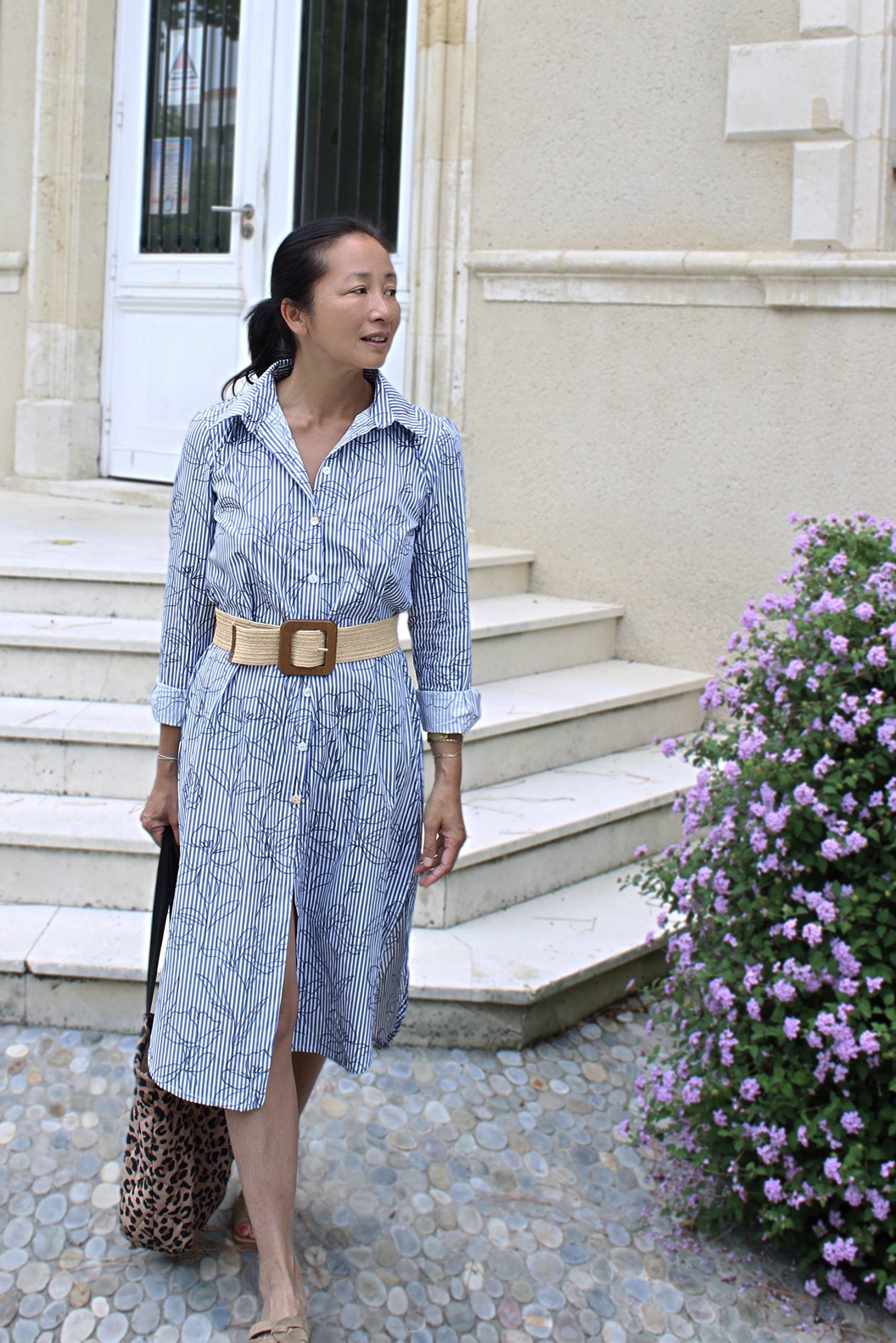 My Dress Made - Alyzee Striped & Floral Pure Cotton Fabric